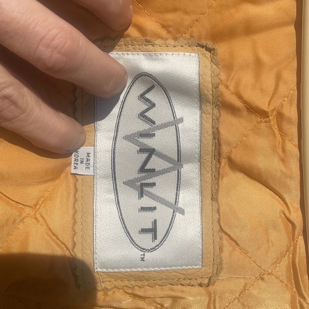Leather coat, heavy duty that I’ve had in storage!